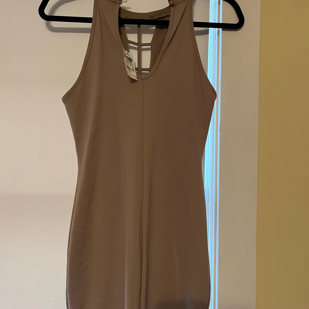 Short Tan Dress